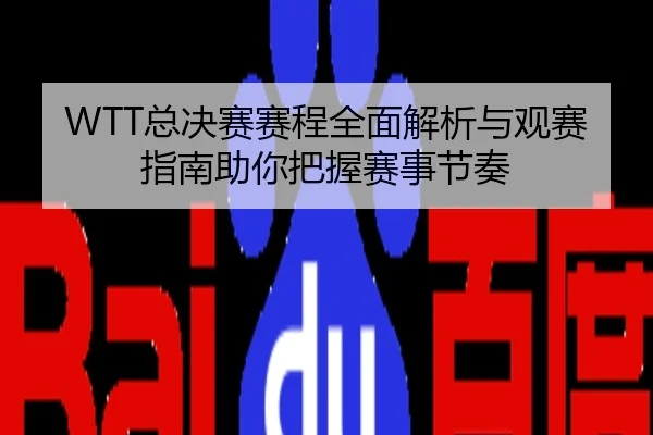 WTT总决赛赛程全面解析与观赛指南助你把握赛事节奏